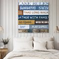 thumbnail image 4 of Lake Farmhouse Wall Art Painting on Canvas, Vintage Wood Grain Country Pastoral Canvas Art Home Prints Wall Art Framed Modern Artwork for Living Room Bedroom Wall Decor 12x12in, 4 of 9