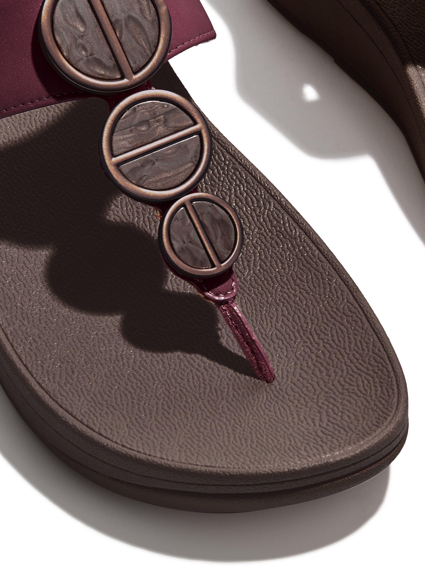 Fitflop Women's Halo Metallic-Trim Toe-Post Sandals