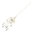 thumbnail image 1 of Crystal Sun Catcher, Rainbow Prism, Window Sun Catcher,Gold Plated Celestial , Boho with Crystals, 1 of 5