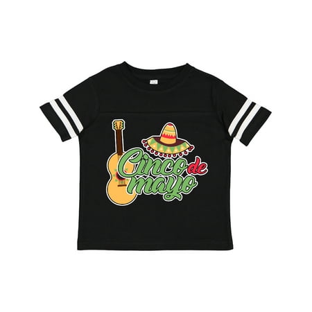 

Inktastic Cinco De Mayo with Guitar and Sombrero Gift Toddler Boy or Toddler Girl T-Shirt