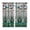 Teal, variant on Curtains 63 Inch Length 2 Panels, Green Butterfly Flower Grommets Window Treatment Curtain, Stained Glass Dragonfly Floral Plant Thermal Curtains Drapes for Living Room/Bathroom