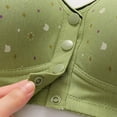 thumbnail image 4 of GEWSEY Daisy Bras for Older Women Front Closure Push up Bra No Underwire Senior Bra with Snaps 2025 Upgraded Breathable Cotton Bras Green, 44, 4 of 9