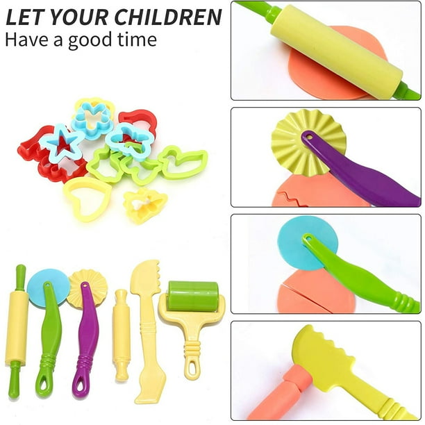Ensemble de 20 Pcs d'Outils en Argile pour Enfants, Coupe-Pâte, Modélisation, Création, Jouet, Kit Bricolage Ensemble de 20 Pcs d'Outils en Argile pour Enfants, Coupe-Pâte, Modélisation, Création, Jouet, Kit Bricolage
