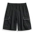 thumbnail image 2 of cfhntfmh Cargo Shorts for Men Loose Wide Leg Summer Baggy Shorts with Pockets Outdoor Low Waisted Hiking Half Pants, 2 of 3