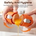 thumbnail image 3 of Eggshell Cracker | Stainless Steel Egg Separator and Shell Remover | Suitable for Raw and Cooked Eggs | Portable Kitchen Gadget (Yellow+Orange+Pink, 3PCS), 3 of 7