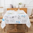 thumbnail image 3 of Floral Tablecloth 60x120 Inch Rectangle, Flower Decoration Table Cloth for Spring Summer, Waterproof Fabric Wrinkle Free Table Cover for Kitchen, Dining Room, Party, Picnic, Camping, Yellow, 3 of 6