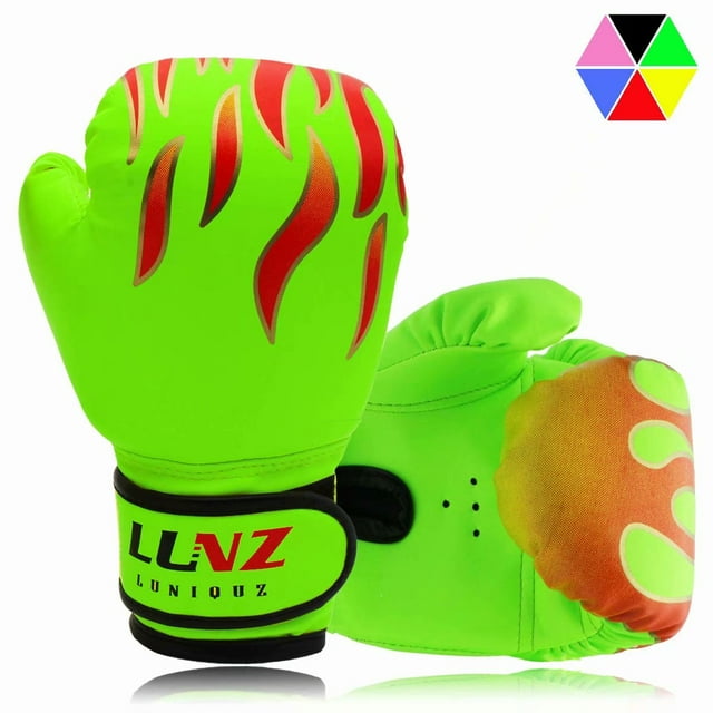 Gants de Boxe pour Enfants, Gants de Boxe en PU pour Enfants 3-10 Ans