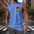 thumbnail image 5 of Ceisia Men's Palm Tree Print Tank Top Crew Neck Sleeveless Pullover Loose Fit Summer Sports Vest Casual Beach Top Gifts for Father, 5 of 5
