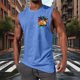 thumbnail image 3 of Camiseta Deportiva Suelta sin Mangas de Cuello Redondo de la Moda Casual de los Hombres para la Primavera Y el Verano, 3 of 5