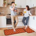 thumbnail image 6 of 2-Piece Kitchen Mat Set Non Slip Washable Floor Mats Decorative Rugs for Kitchen Sink Laundry Strawberry and White Stars Pattern, 6 of 7