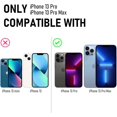 thumbnail image 3 of 3-Pack for 13 Pro 6.1 inch/iPhone 13 Pro Max 6.7 inch Camera Lens Edge Protector Film, No Tempered Glass Aluminum Alloy Frame Protector, [Scratch-Resistant] [Easy to Install] - Blue, 3 of 5