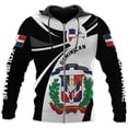 thumbnail image 3 of Personalized Dominican Hoodie 3D Dominican Republic Sweatshirt Dominican Flag Zip Hoodie Republica Dominicana Shirt (DefaultTitle, 3XL), 3 of 6