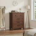 thumbnail image 5 of Garvee Chest of Drawers with 4 Drawers, 29.1 x 15.7 x 34.8", Brown, 5 of 9