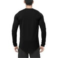 thumbnail image 4 of Zshosam Men's Heavy Weight Long Sleeve Thermal Shirt Crew Neck Top(Black,XXL), 4 of 7