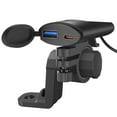 thumbnail image 2 of 3.0 Motorcycle Phone Charger Dual USB A/C Quick Charge 3.0 Motorcycle USB Charger Intelligent Power Outage Waterproof Motorcycle Accessories for Phone, Tablet, GPS with Rearview, 2 of 7