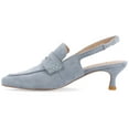 thumbnail image 3 of Journee Womens Amory Kitten Heel Sling Back Loafer Style Pumps, Widths Available, 3 of 9
