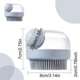 thumbnail image 2 of ShenMo 1 gray automatic liquid adding comfortable shampoo brush, cleaning massage shower brush, bathing scrub brush, 2 of 5