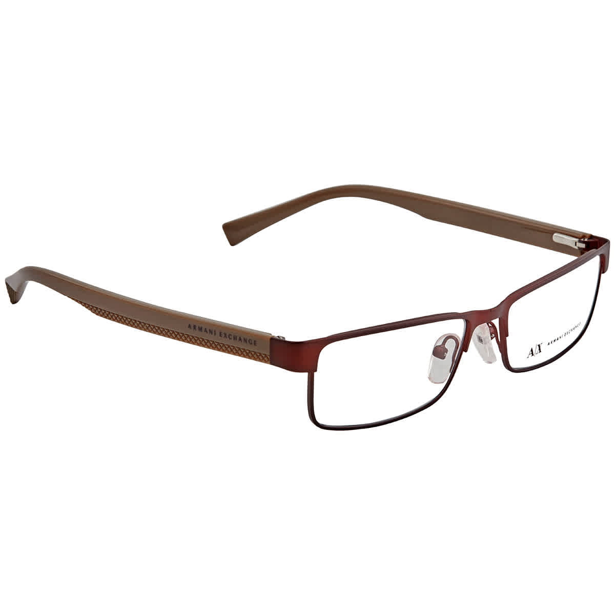 Armani Exchange Ladies Brown Square Eyeglass Frames AX1009-6052-53 -  