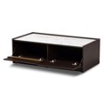 thumbnail image 4 of Baxton Studio Table Basse en Bois Finition Brun Foncé et Or, 4 of 11