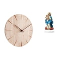 thumbnail image 1 of Reloj de pared redondo,Reloj de pared de madera para decoración de sala de estar,Reloj de pared de madera para dormitorio creativo,Letrero de mesa,Decoración de escritorio acrílica Rincón, 1 of 8