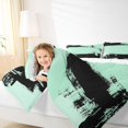 thumbnail image 3 of Homewish Tie Dye Ombre Twin Comforter Sets,Classic Abstract Geometric Bedding Set,Light Green,Reversible,2pcs,1 Comforter and 1 Pillowcase, 3 of 7