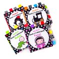 thumbnail image 2 of 1PC Black White Label Cloth Book Visual Stimulation Cloth Book Wear Resistance Cloth Books Early Educational Chewing Cloth Book for Baby Kids Infant Toddler Playing Going Out Style, 2 of 8