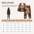 thumbnail image 4 of Salouo Whimsical Flower Crown Maiden Pattern Women's Pajamas Set Long Sleeve Button Down Sleepwear Soft Pj Lounge Sets for women 2 Piece Pjs Set with Long Pants-Medium, 4 of 7