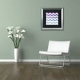 thumbnail image 3 of Trademark Fine Art 'Purple-Blue Chevron' Silver Framed Art by Color Bakery, 3 of 4