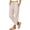 Khaki-pants, variant on Women Striped Wide Leg Pants Button Split Hem Drawstring Elastic Waist Baggy Summer Beach Vacation Pants with Pockets Fashion Loose Fit Pullon Casual Outdoor Lightweight Trousers M
