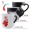 thumbnail image 5 of TIELUTT Heart Shaped Color Changing Ceramic Mug Thermochromic Reveal Design with Reveal Pattern Novelty Cute Glass Cups Kitchen Cups Fancy Divided Glass Food Storage Containers Cups Tumblers Outdoor, 5 of 5