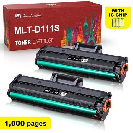 Tonerkingdom 2-Pack Compatible Toner Replacement for Samsung MLT-D111S 111S Work with Samsung Xpress M2020W M2070FW M2070W Laser Printer Ink (Black)