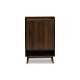 thumbnail image 5 of Baxton Studio Lena Mid-Century Modern Walnut Brown Finished 5-Shelf Wood Entryway Shoe Cabinet, 5 of 10