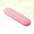 thumbnail image 6 of FELTECHELECTR Travel Toothbrush Containers Toothbrush and Toothpaste Storage Travel Wash Case Pink 1Set, 6 of 8