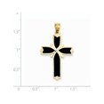thumbnail image 3 of 14K Yellow Gold Enameled Latin Cross Pendant (38 X 22) Made In United States k1212, 3 of 4