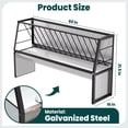 thumbnail image 2 of Livestock Goat Feeder, Pasture Feeder & Goat Hay Feeder, Galvanized Steel 60 Gallon, 5-Feet for Horses, Cow, Ranches, Farms, Ponies, 2 of 7