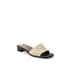 Pre-owned|Salvatore Ferragamo Boutique Womens Leather Block Heel Slides Brown Size 10.5