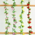 thumbnail image 5 of Purple Artificial Rose Vine Garland, 42 Heads Hanging Flower Decor, Flower Garland Rose Vine Artificial Flowers, for Wedding Arch, Garden Decor, Realistic, Multi-Color, By Kingtowag, 5 of 5