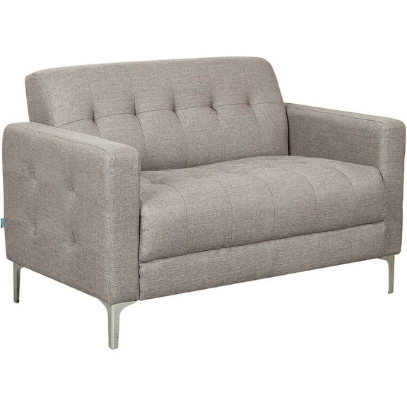 Global Industrial Fabric Upholstered Loveseat, 49-1/4"W, Tan