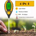 thumbnail image 1 of 4 in 1 Soil PH Tester Light Sunlight Test Moisture Meter Temperature Tester, 1 of 3