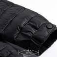 thumbnail image 7 of XUNKUSGA Men's Puffer Jacket with Hood Lightweight Comfortable Down Jacket Warm Winter Coats Water Resistant Windproof Packable Bubble Down Coat 2XS-L Black, 7 of 7