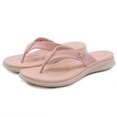 thumbnail image 3 of Chanclas para mujer cómodas sandalias planas zapatos de ducha para interiores y exteriores, 3 of 9