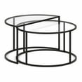 thumbnail image 6 of Evelyn&Zoe Luna Round & Demilune Nested Coffee Table in Satin Nickel, 6 of 9