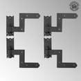 thumbnail image 6 of Black Wrought Iron Shutter Lift Off Pintle Hinges 6 1/2" L Colonial Pin Reversible Hinges forDoors, Window and Shutters w/Hardware Sold As Pair Pack of 2 Renovators Supply, 6 of 14