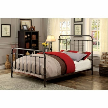 bed metal deep footboard platform headboard bronze twin king eastern beds headboards furniture walmart decor