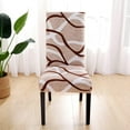 thumbnail image 4 of Dining Room Chair Covers Set of 6,Stretch Printed Pattern Parsons Chair Slipcovers Spandex Removable Washable Kitchen Seat Protector Cover for Kitchen,Hotel,Restaurant,Ceremony, 4 of 6