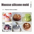 thumbnail image 3 of Molde for hornear de silicona cilíndrico alto de 8 cavidades: moldes reutilizables antiadherentes for pasteles, velas y chocolate for cumpleaños, días festivos y bodas, 3 of 5