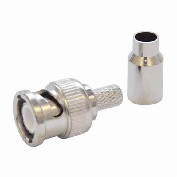 Dolphin Components Cable Coupler,BNC/Male,RG59 Coax,PK10 DC-MC88-2