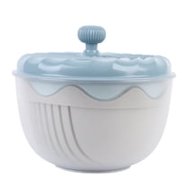 Nordic Blue Salad Spinner - 2-in-1 Vegetable Washer & Chopper Bowl for Kitchen