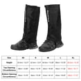 thumbnail image 2 of Unique Bargains Cache-Jambes, Couvre-Chaussures Imperméables Ajustables pour Bottes de Neige, Noir, TG, 2 of 6