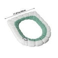thumbnail image 3 of Kraoden Soft Warmer Toilet Seat Cover, Washable Reusable Easy Install, Fits Most Round Toilet Seats, Non-Fading Fiber Cloth, Comfortable Bathroom Accessory, No Cold Shock, 3 of 6